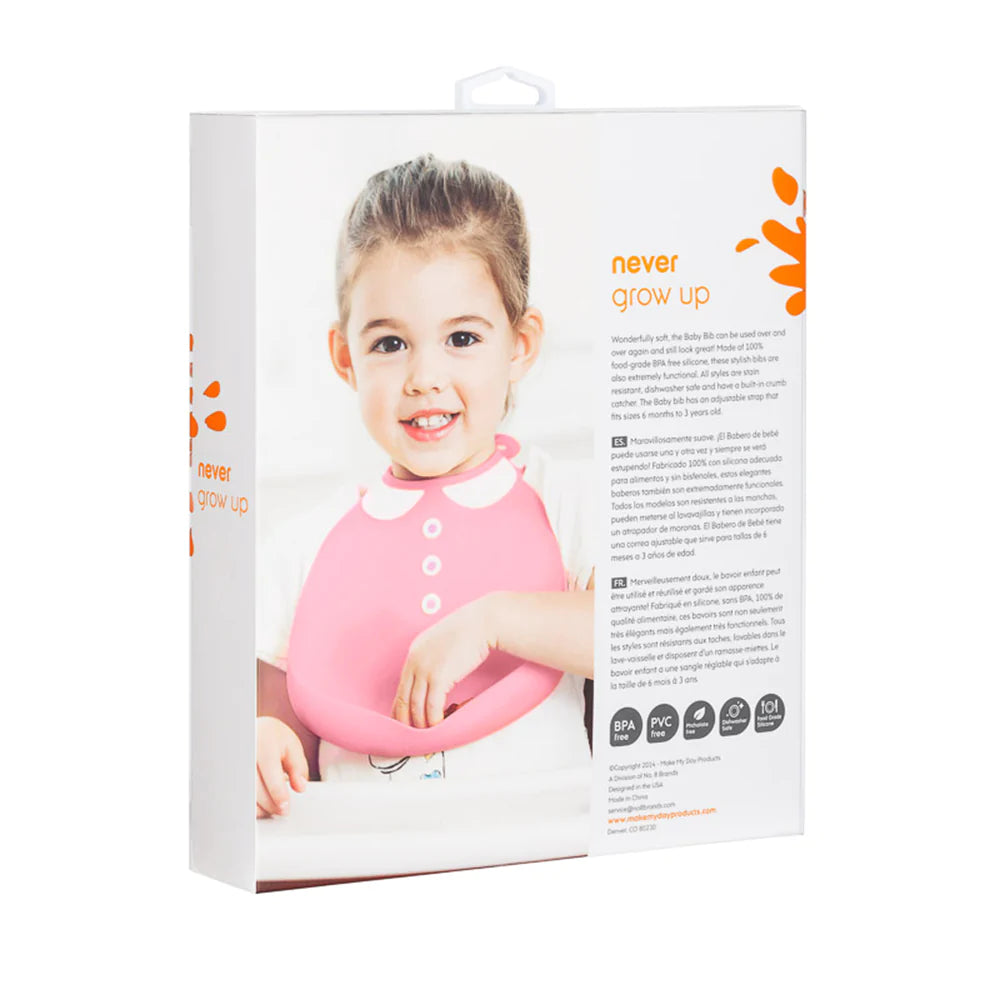 Make My Day Baby Bib (Peter Pan Collar)-Bebehaus
