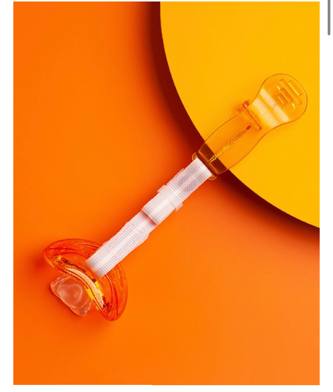 Curaprox Baby Soother Holder Orange-Bebehaus