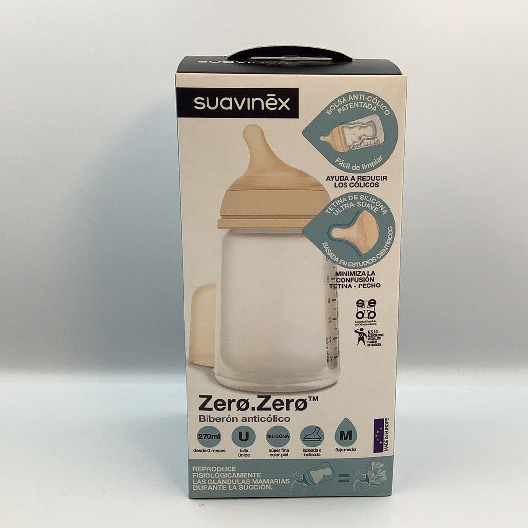 Suavinex Zero.Zero Bottle 270ml M Flow-Bebehaus