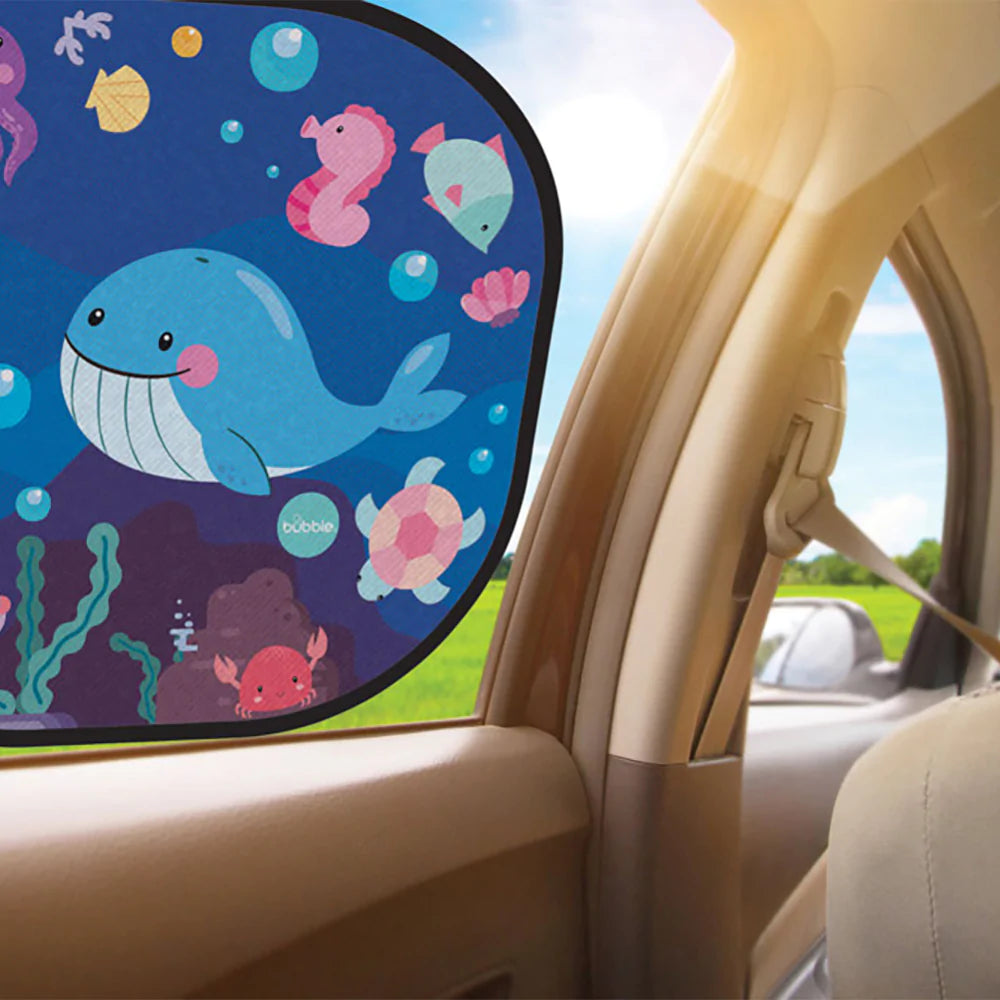 Bubble Cling Sunshade Under The Sea 2pcs-Bebehaus