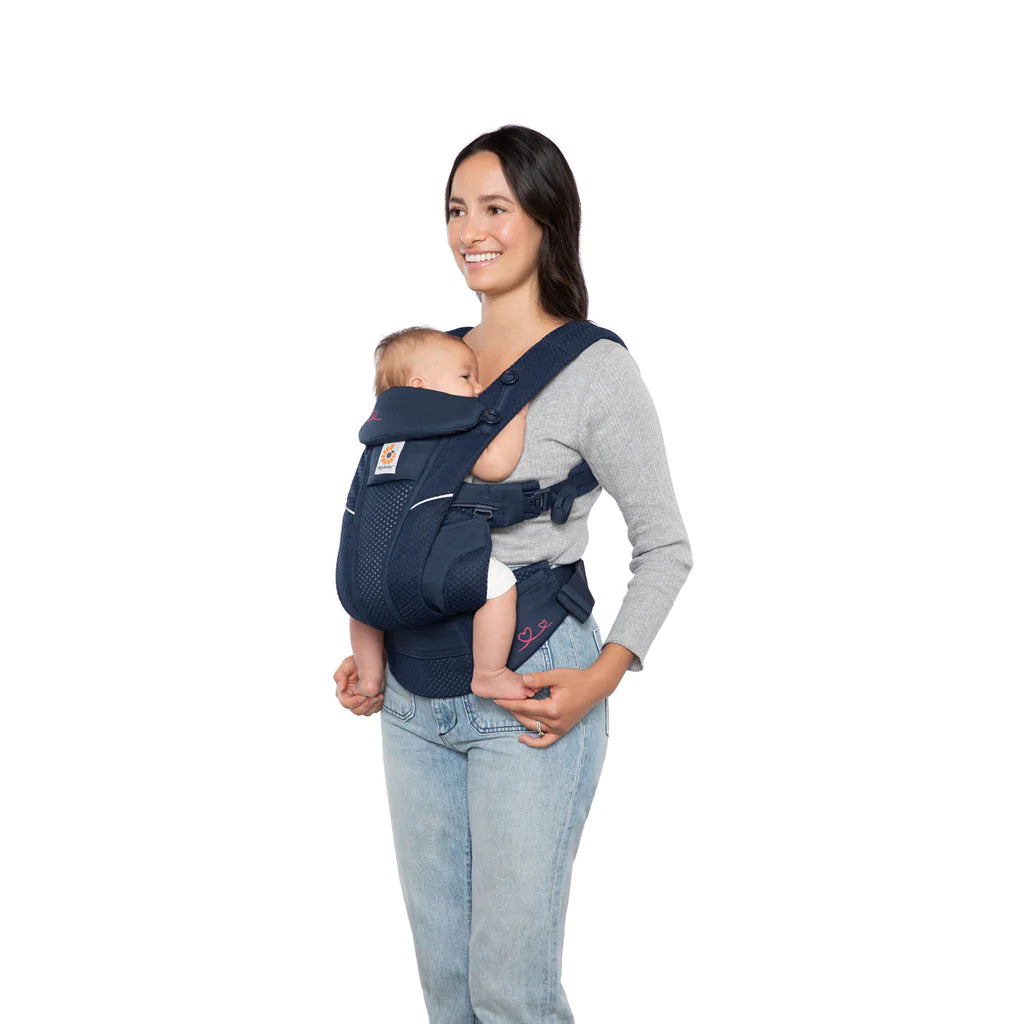 Ergobaby Omni Breeze Carrier - Infinite Love Blue-Bebehaus