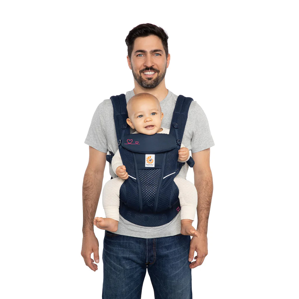 Ergobaby Omni Breeze Carrier - Infinite Love Blue-Bebehaus