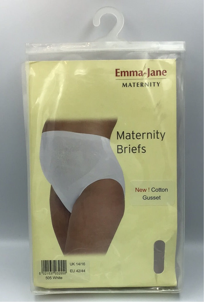 Emma and Jane Maternity Briefs14/16White-Bebehaus