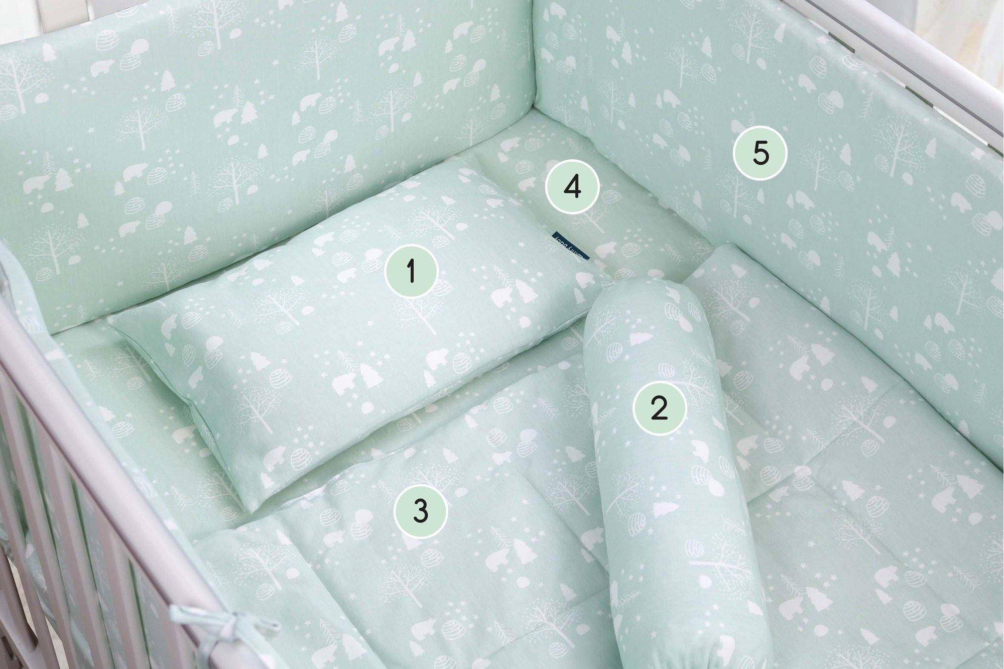 Comfy Living 6 In 1 Bedding Set (Color Design)-Bebehaus