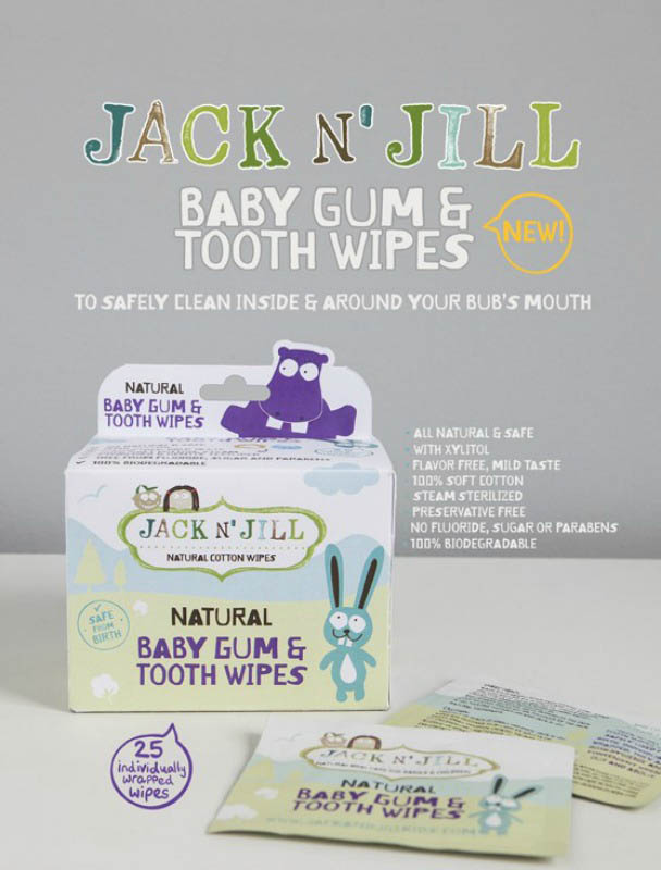 Jack n Jill Natural Baby Gum & Tooth Wipes