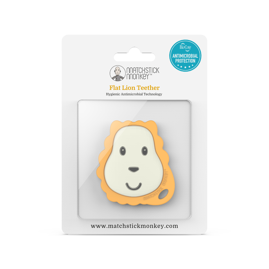 Matchstick Monkey Flat Face Teether-Bebehaus