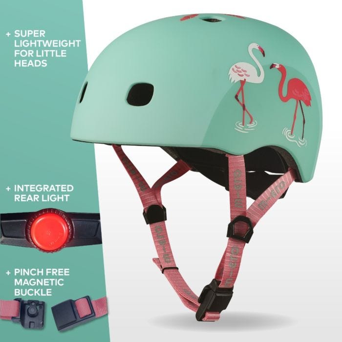 Micro Helmet PC Flamingo-Bebehaus