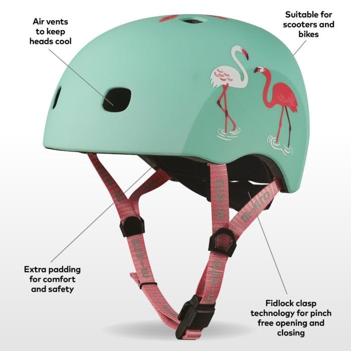 Micro Helmet PC Flamingo-Bebehaus