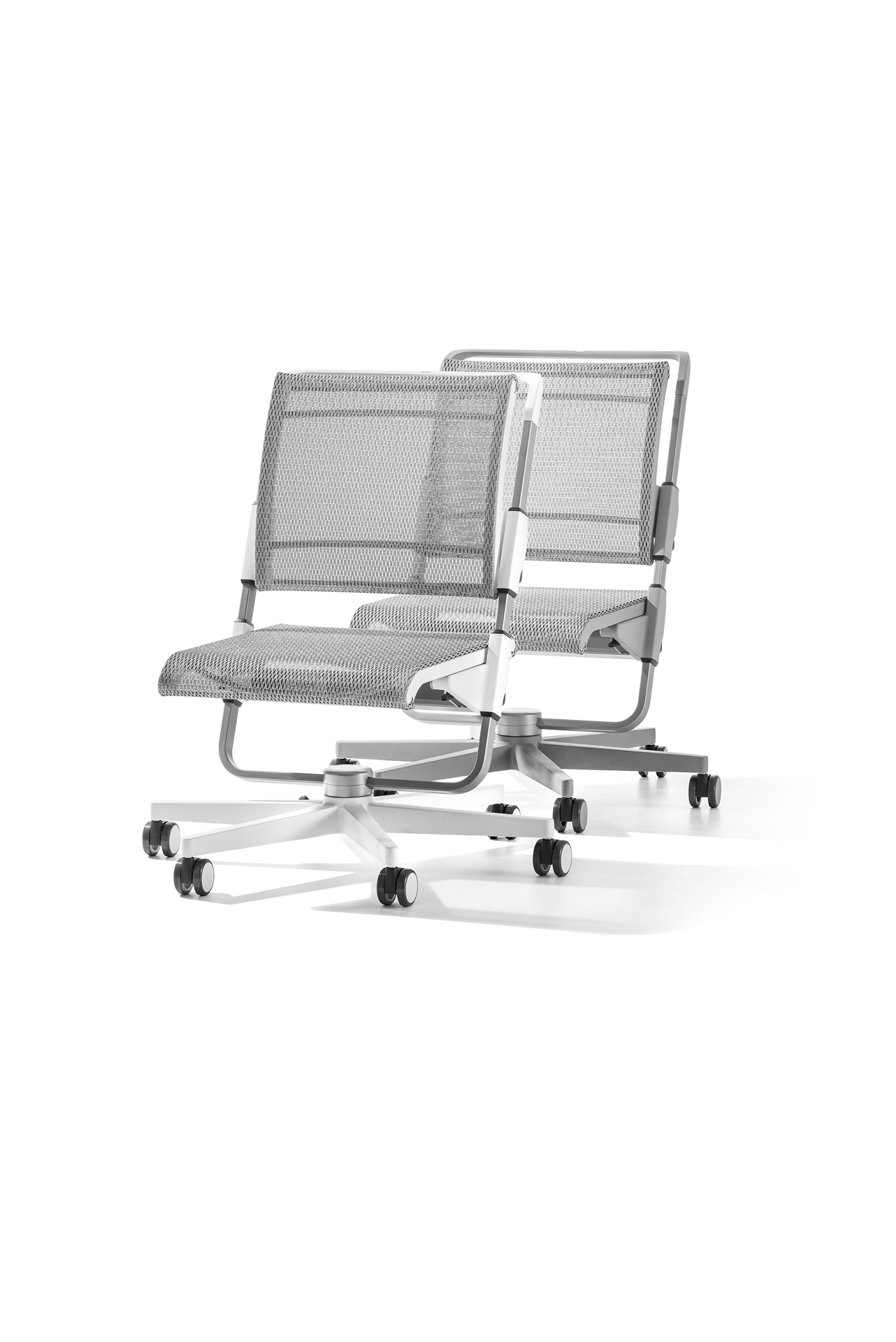 Moll Scooter Ergonomic Study Chair - White-Bebehaus