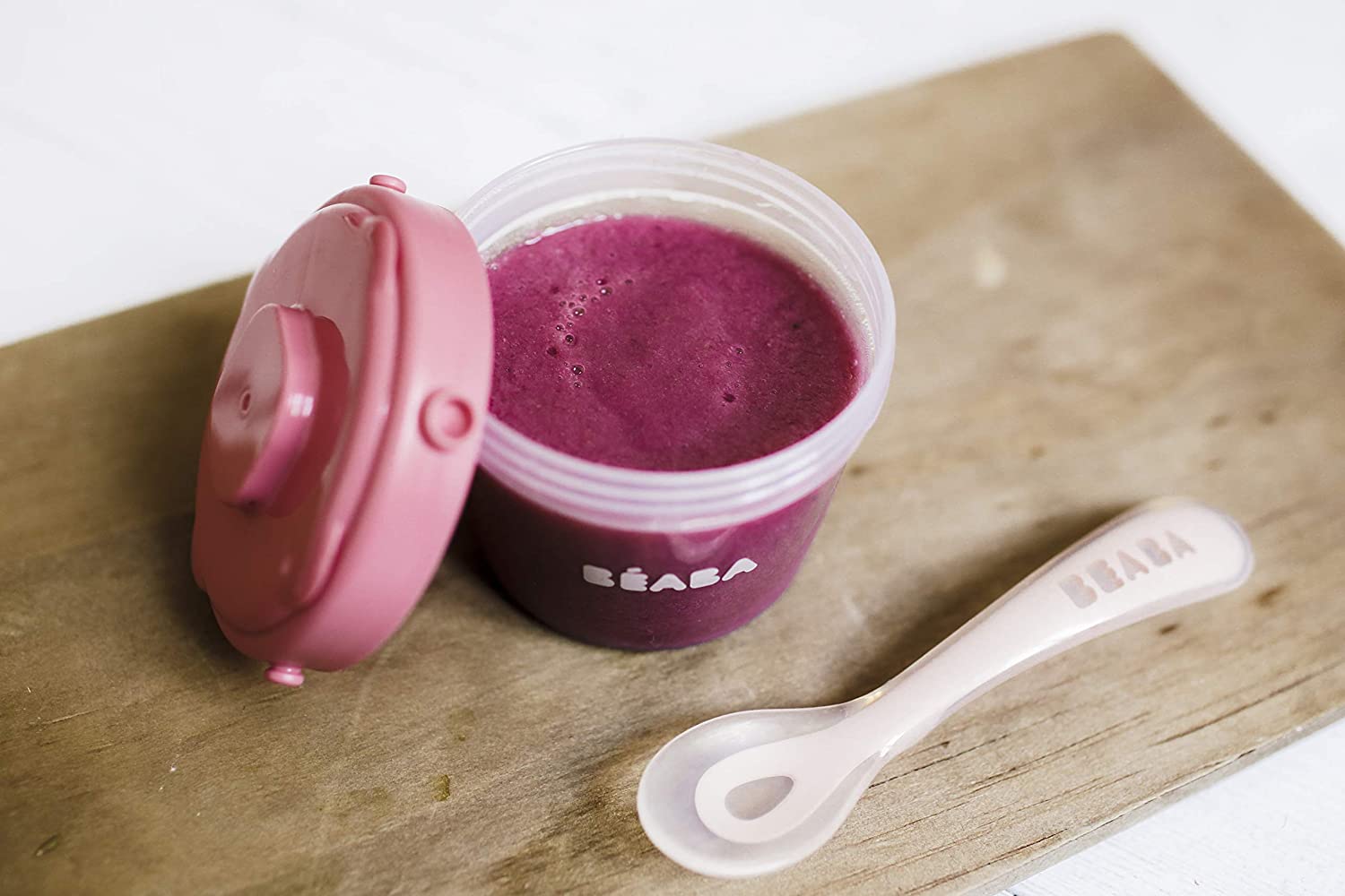 Beaba Ergonomic 2nd Age Silicone Spoon-Bebehaus