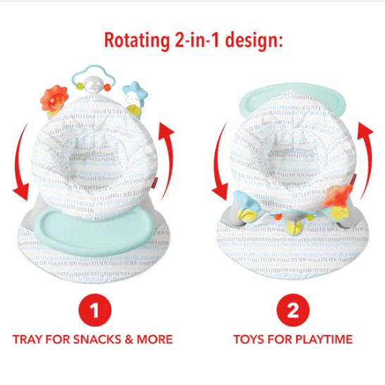 Skip Hop Silver Lining Cloud 2 In 1 Activity Floor Seat-Bebehaus