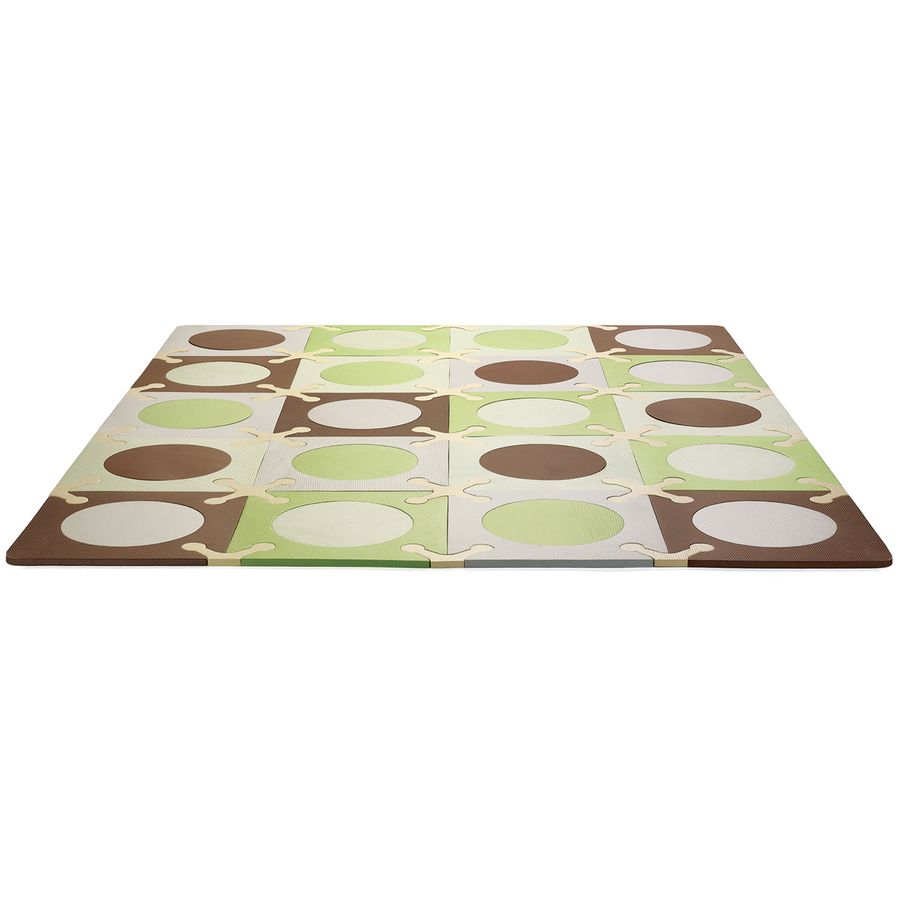 Skip Hop Playspot Foam Floor Tiles Green/Brown