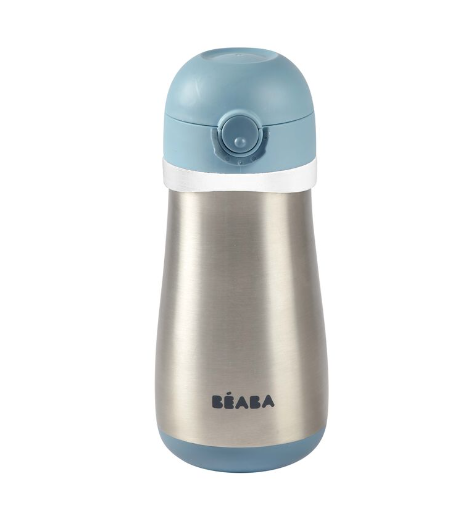 Beaba Stainless Steel Spout Bottle 350ml-Bebehaus