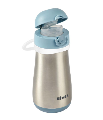 Beaba Stainless Steel Spout Bottle 350ml-Bebehaus