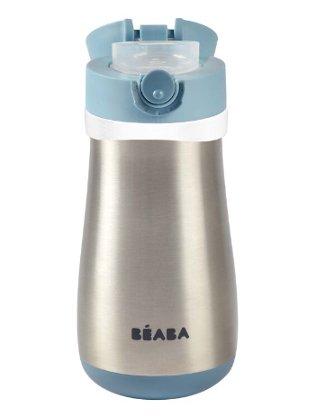 Beaba Stainless Steel Spout Bottle 350ml-Bebehaus