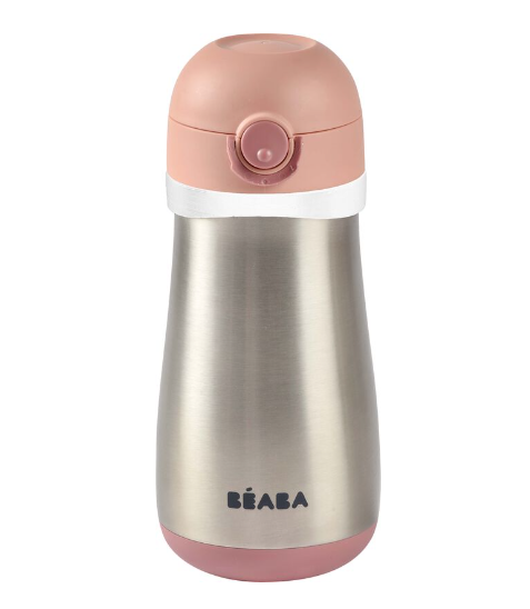 Beaba Stainless Steel Spout Bottle 350ml-Bebehaus