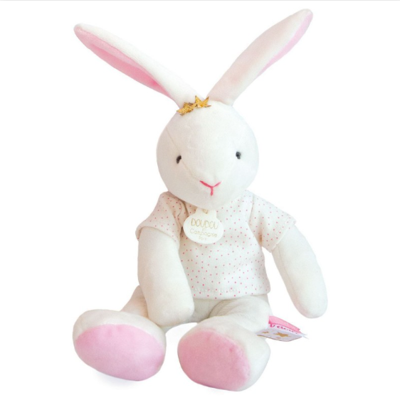 Doudou et Compagnie Star Rabbit Doll - Pink-Bebehaus