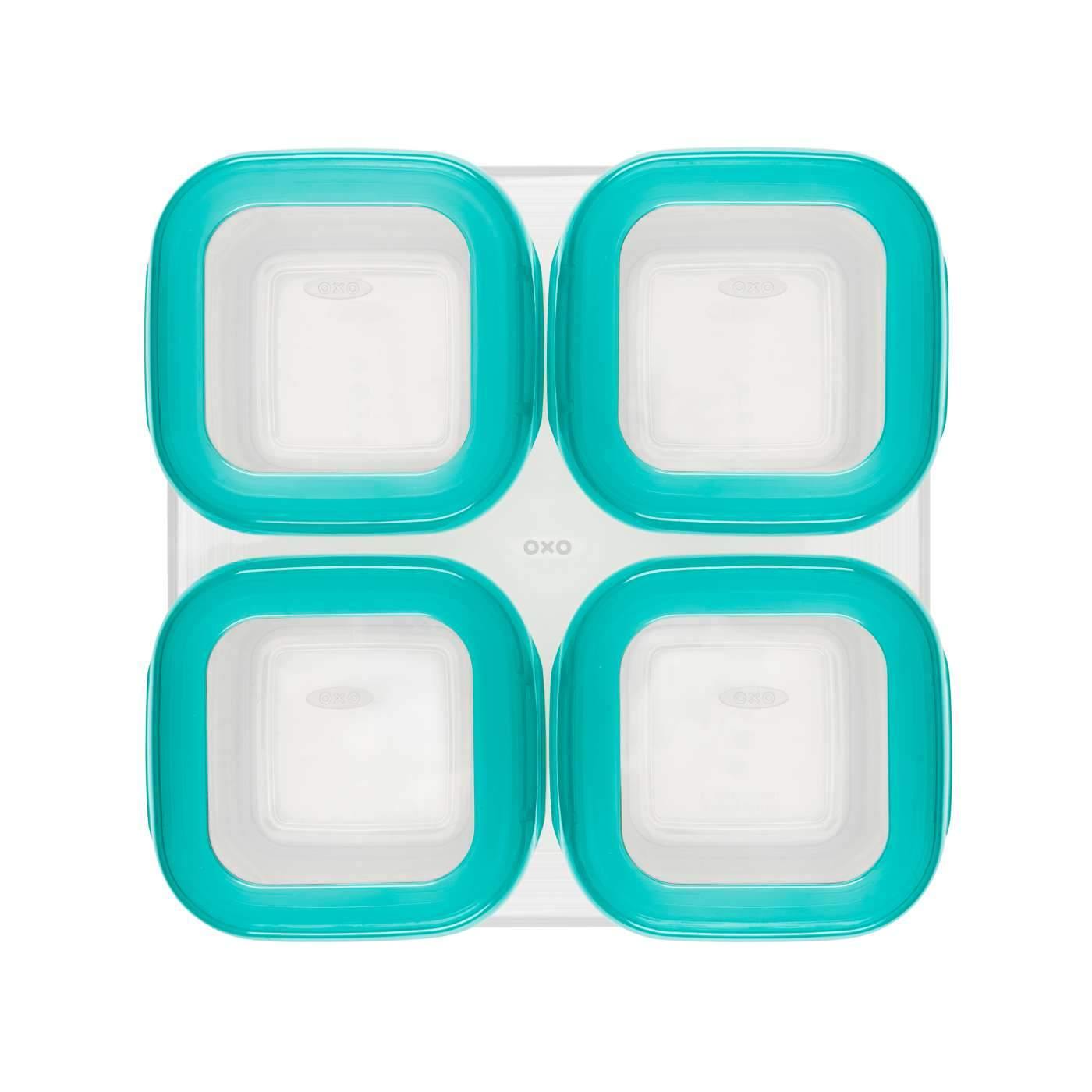 Oxo Tot Baby Blocks 4oz/120ml Teal-Bebehaus