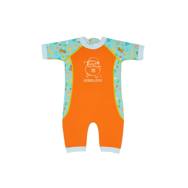 Cheekaaboo Warmiebabes Suit - Pumpkin Orange/Dino-Bebehaus