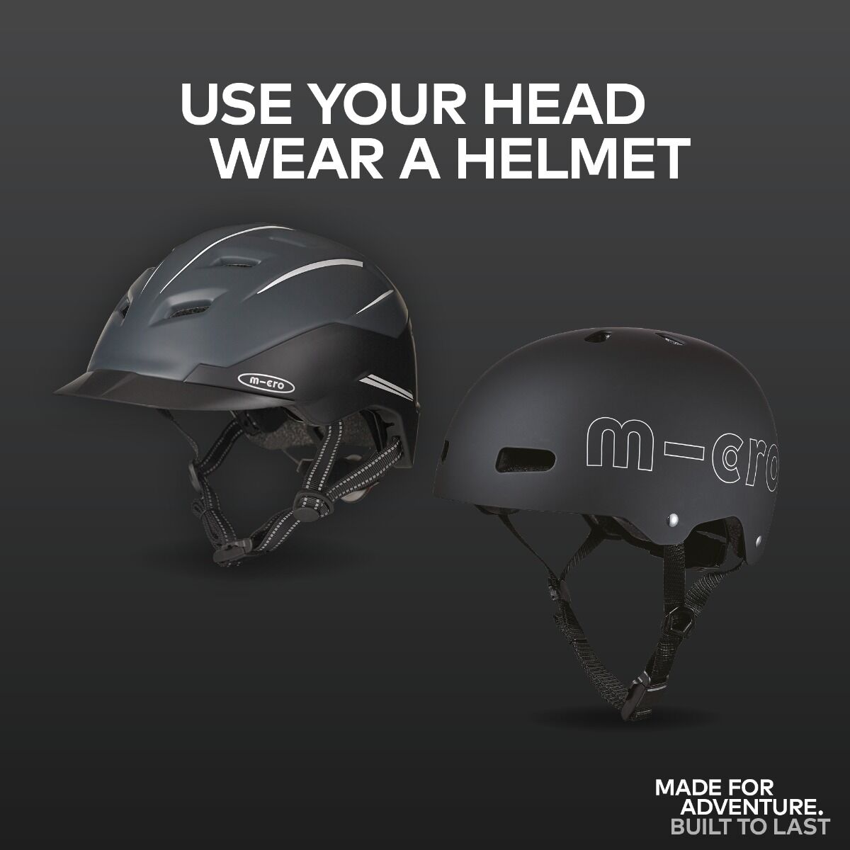 Micro Helmet Black - Medium-Bebehaus