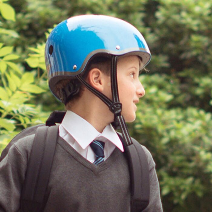 Micro Helmet Dark Blue Metallic V2 Medium-Bebehaus