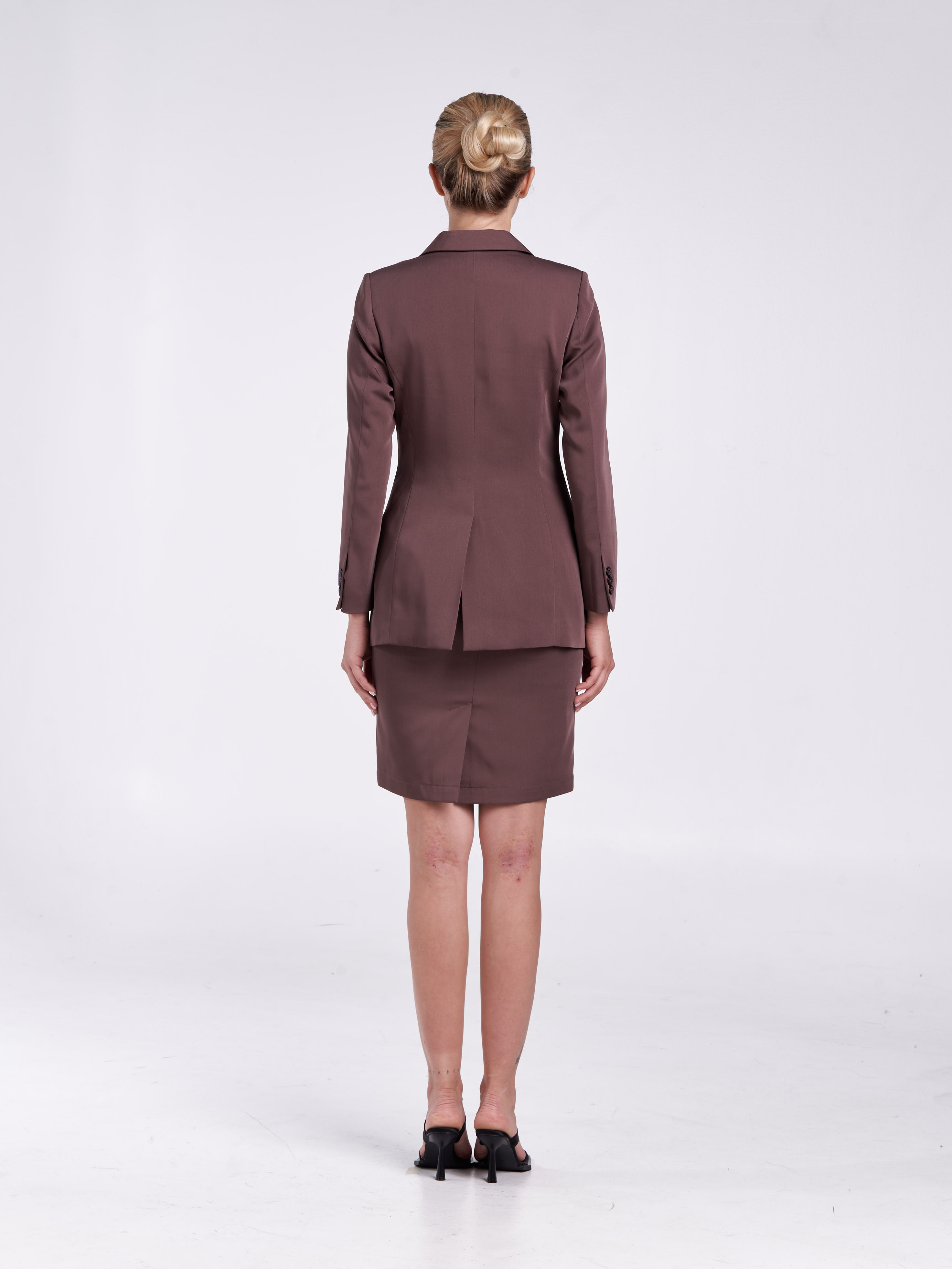 Classique Pencil Skirt [Mocha Brown]