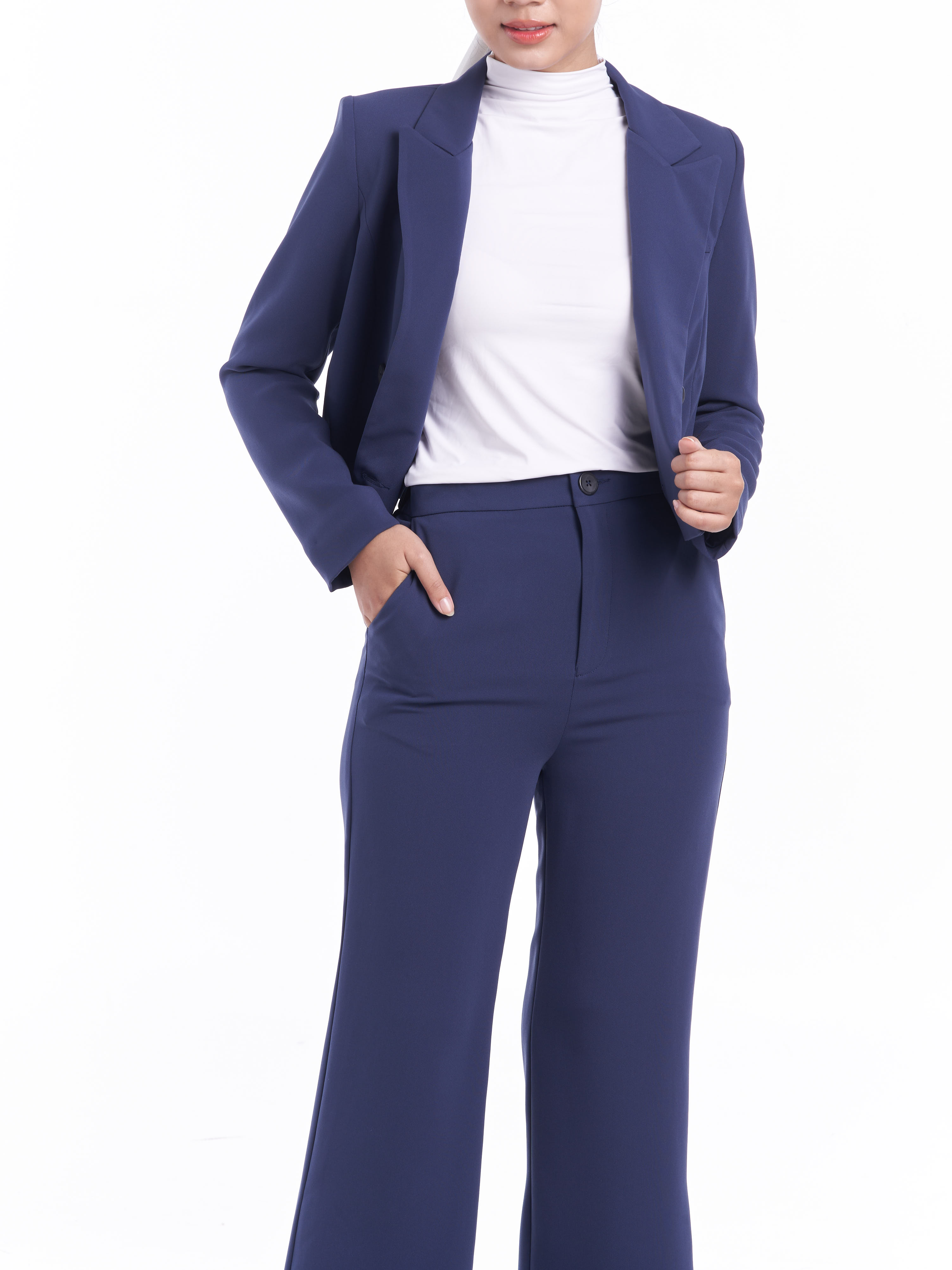 Willow High Waist Flare Pants [Intel Blue]