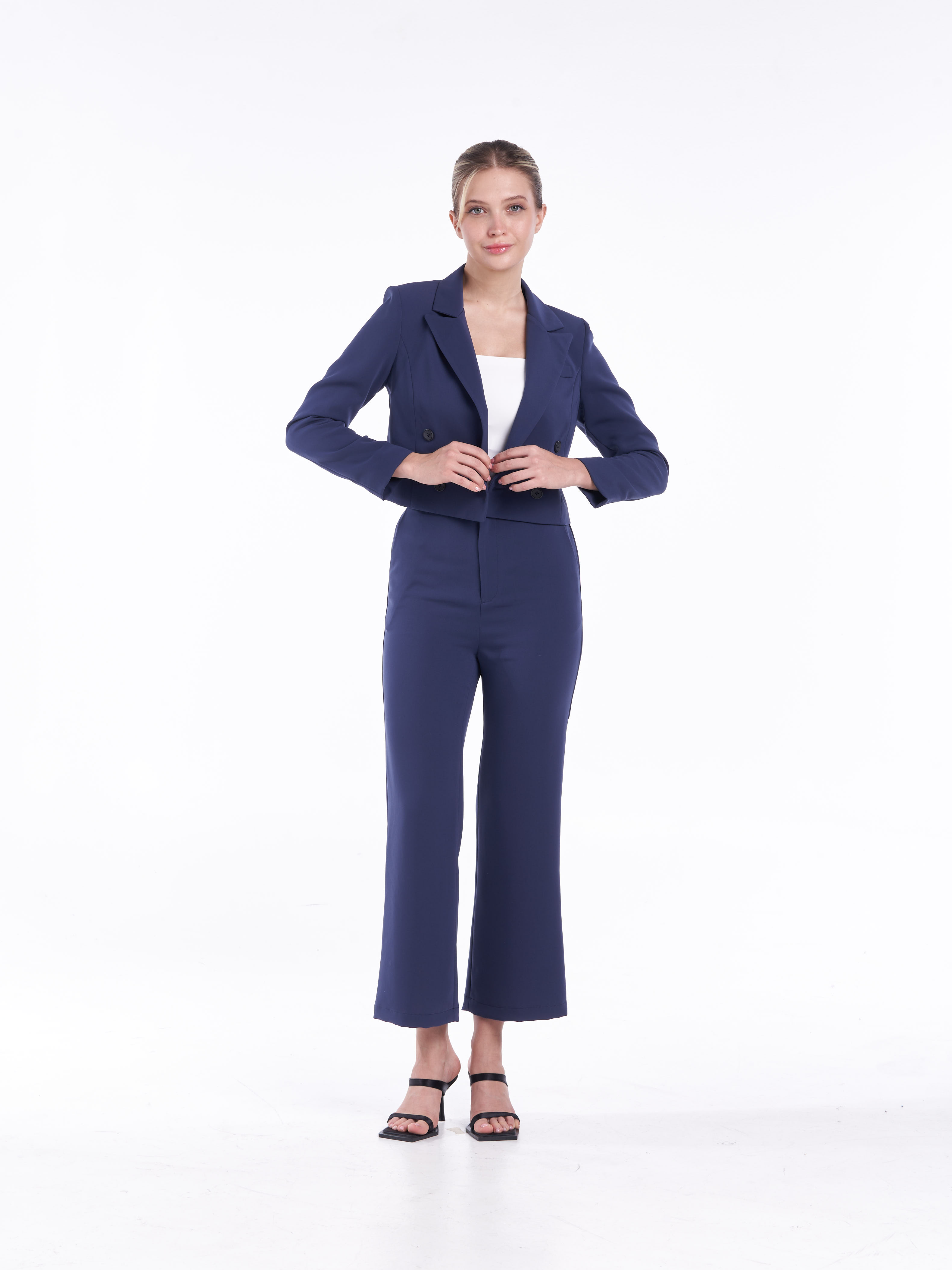 Willow High Waist Flare Pants [Intel Blue]