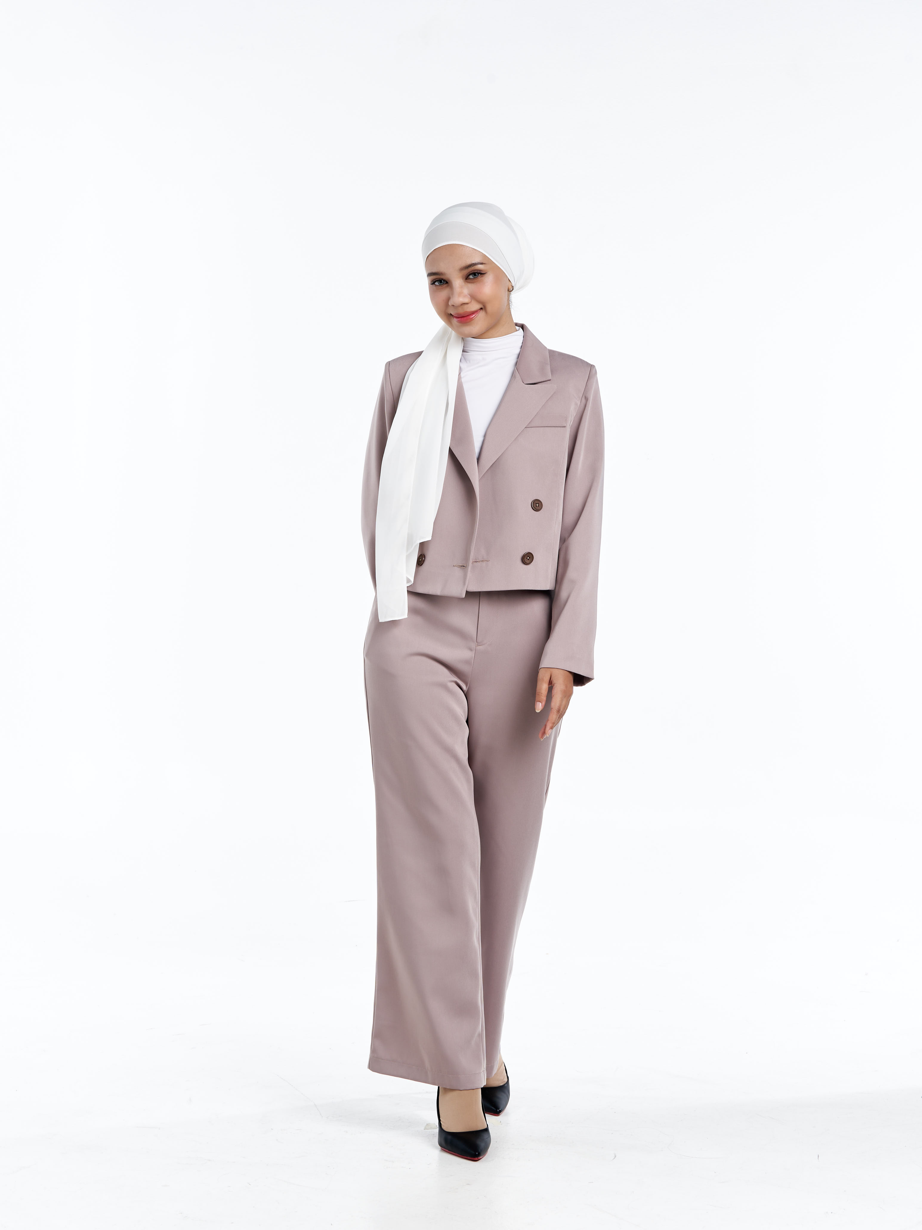 Maya Short Blazer [Tan Brown]