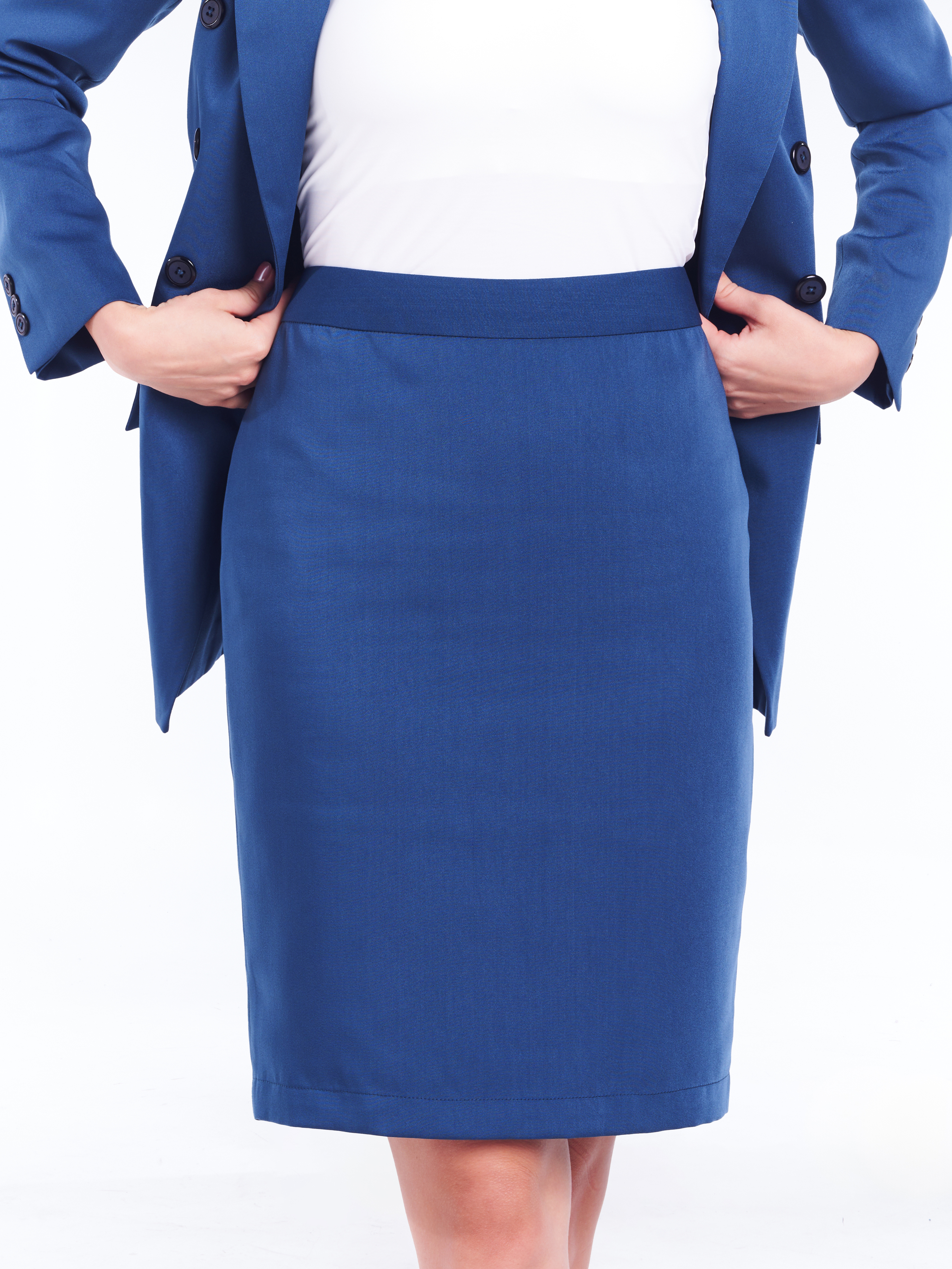 Classique Pencil Skirt [Sapphire Blue]