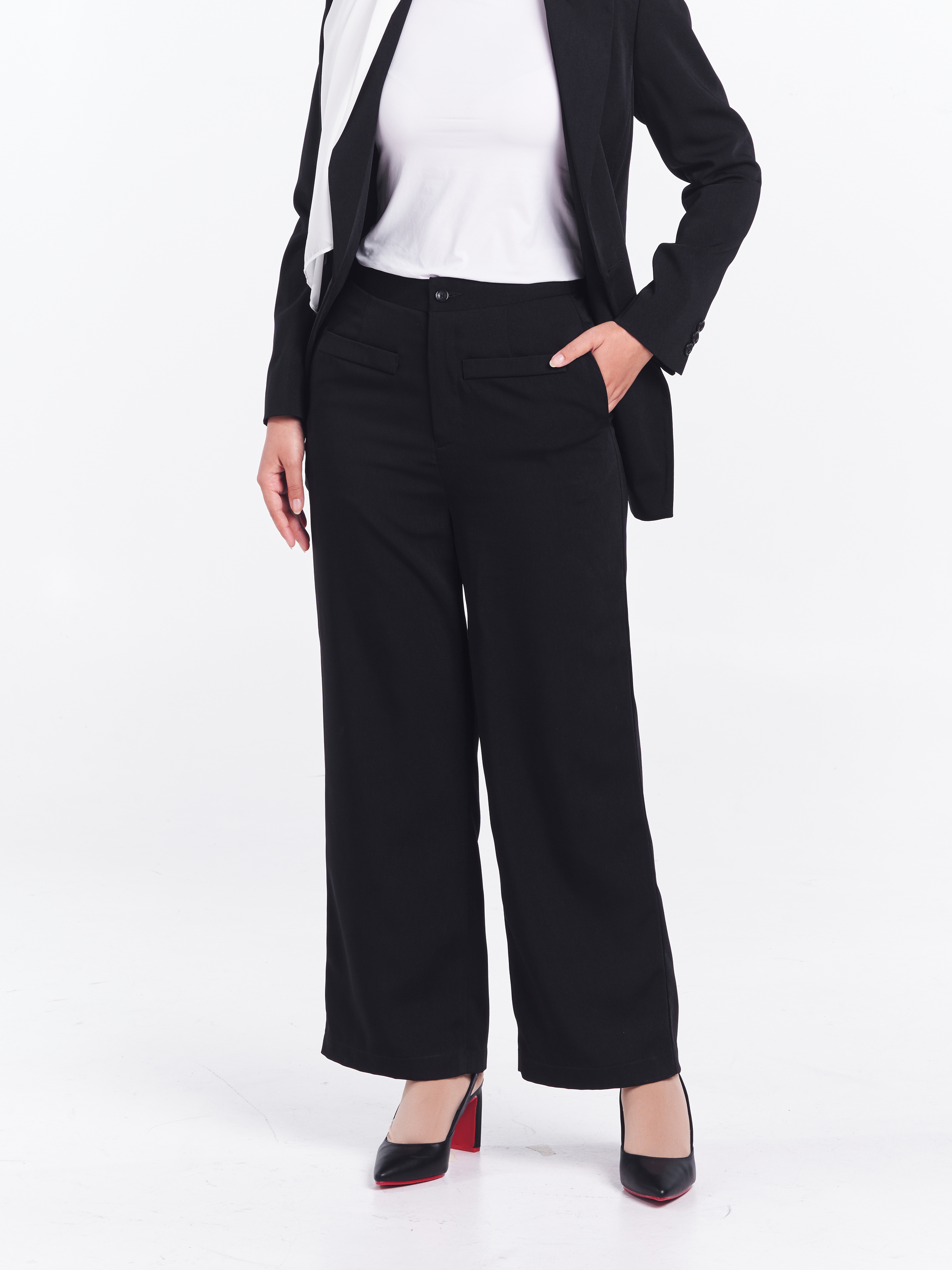 Classique High Waist Pants [Classic Black]