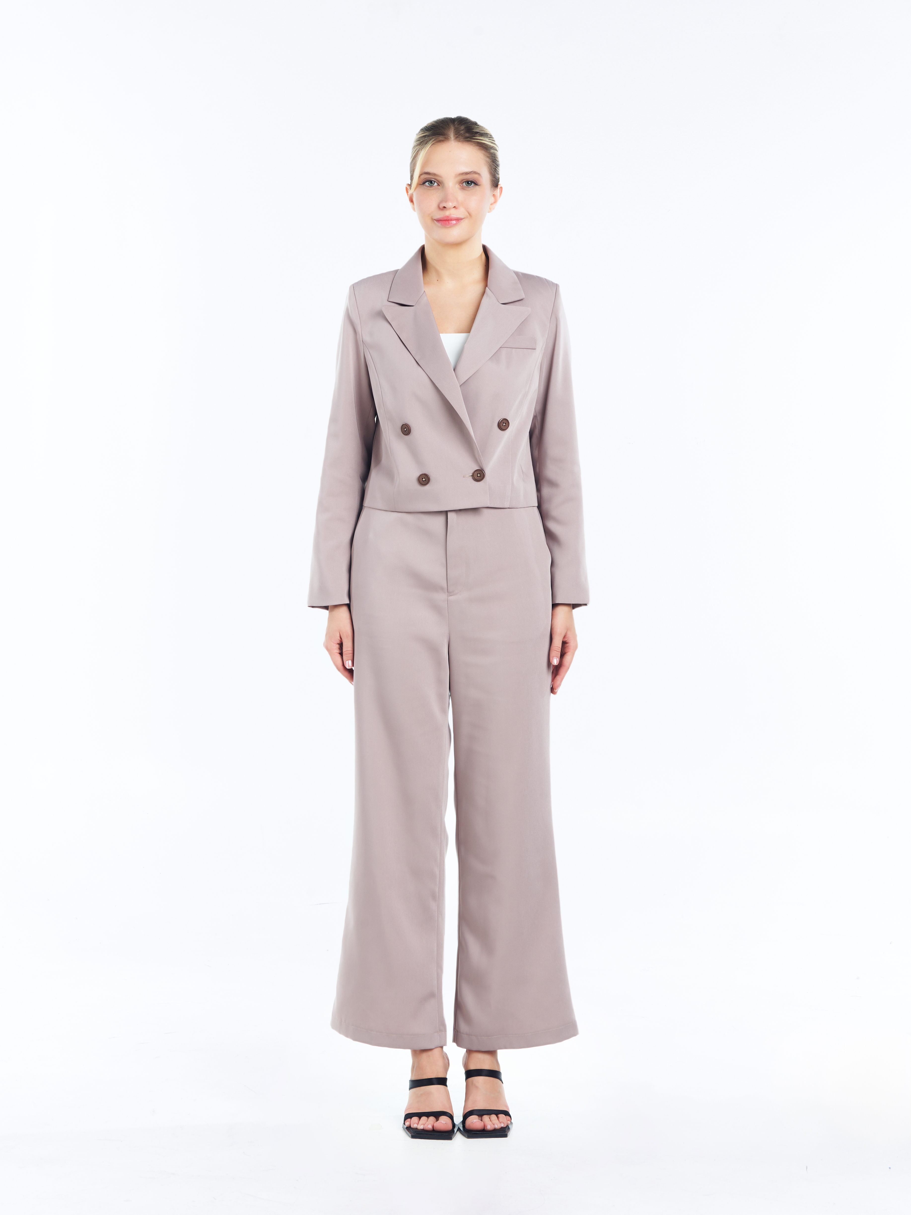 Maya Short Blazer [Tan Brown]