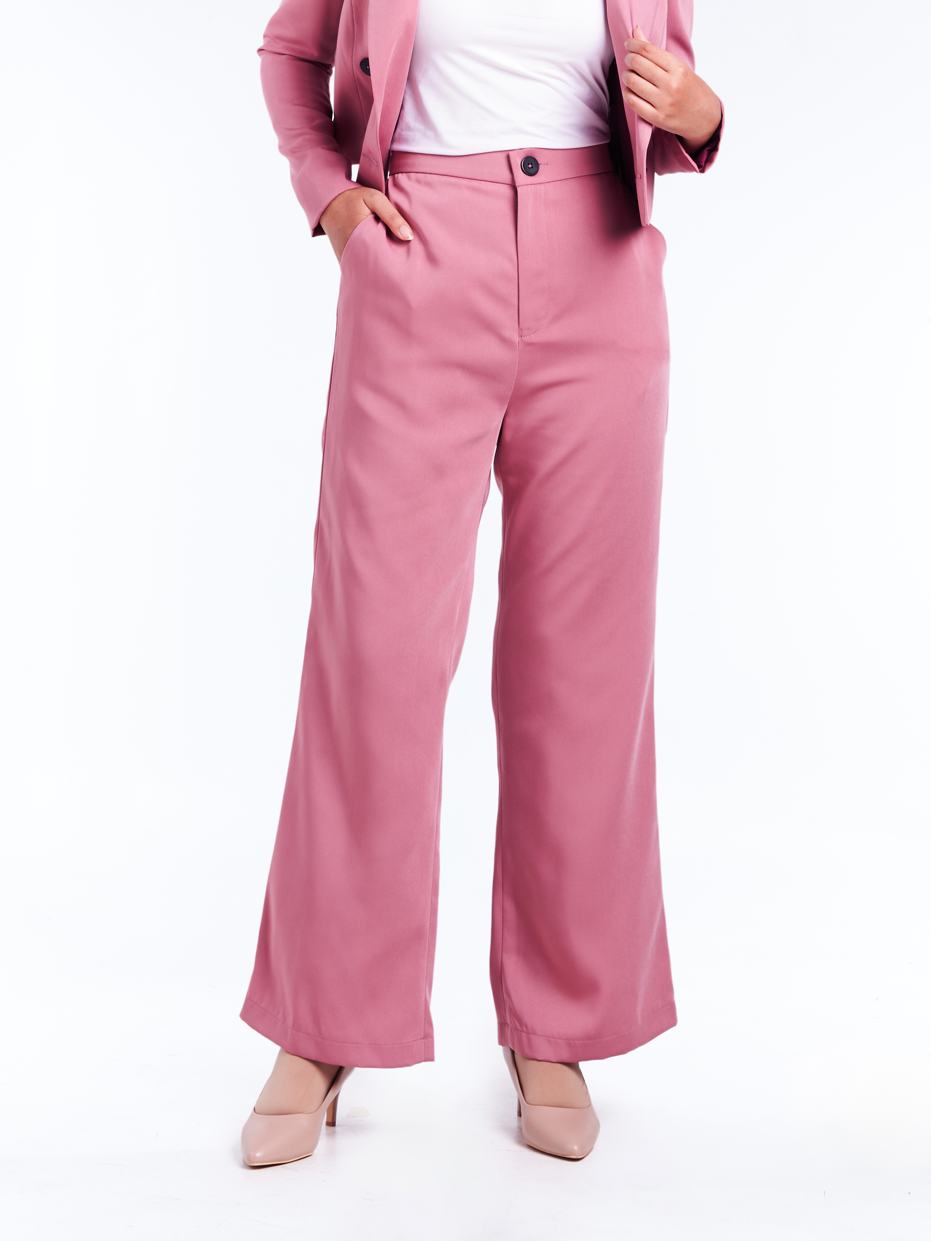 Willow High Waist Pants [Dust Pink]