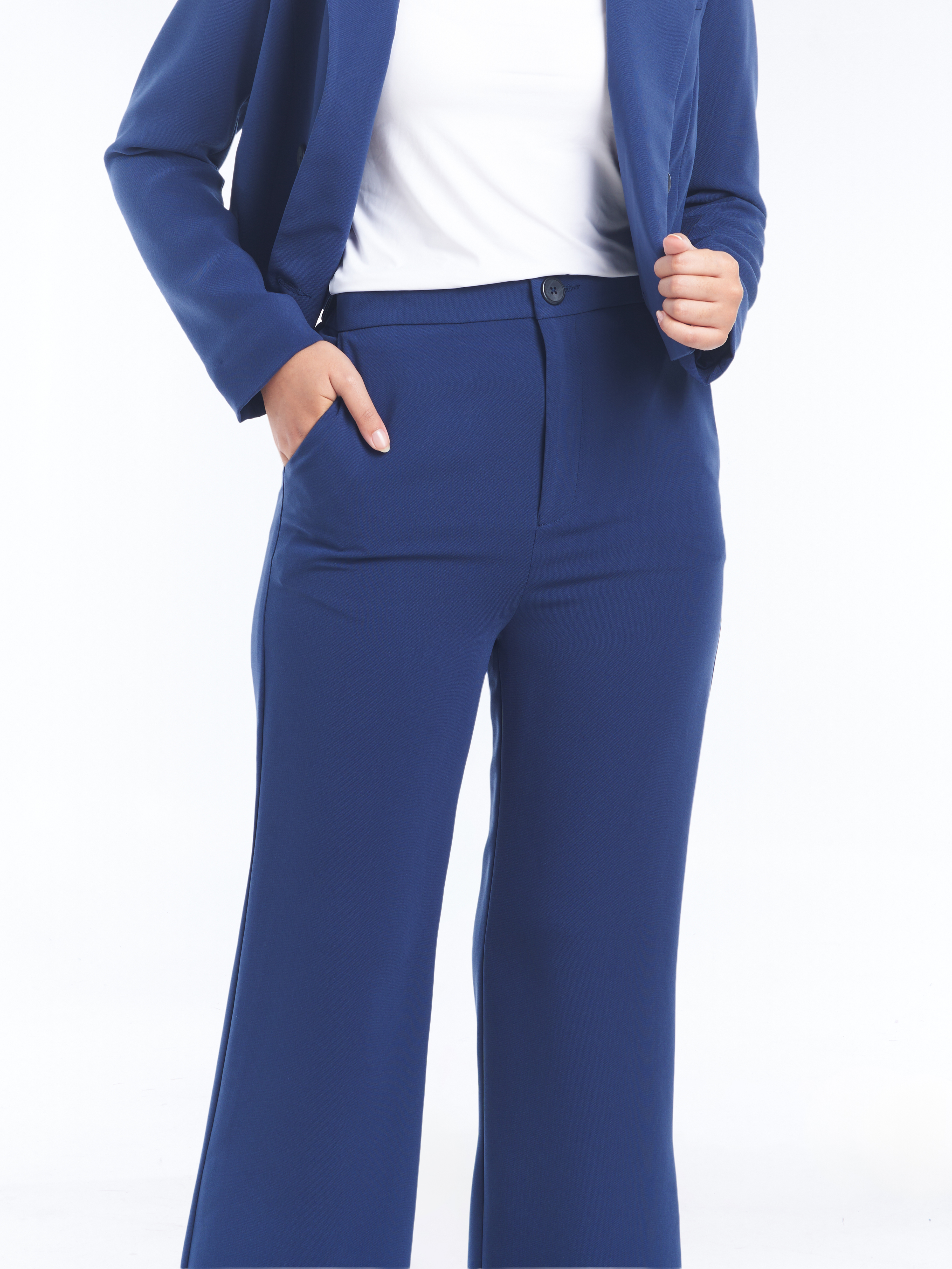 Willow High Waist Flare Pants [Intel Blue]