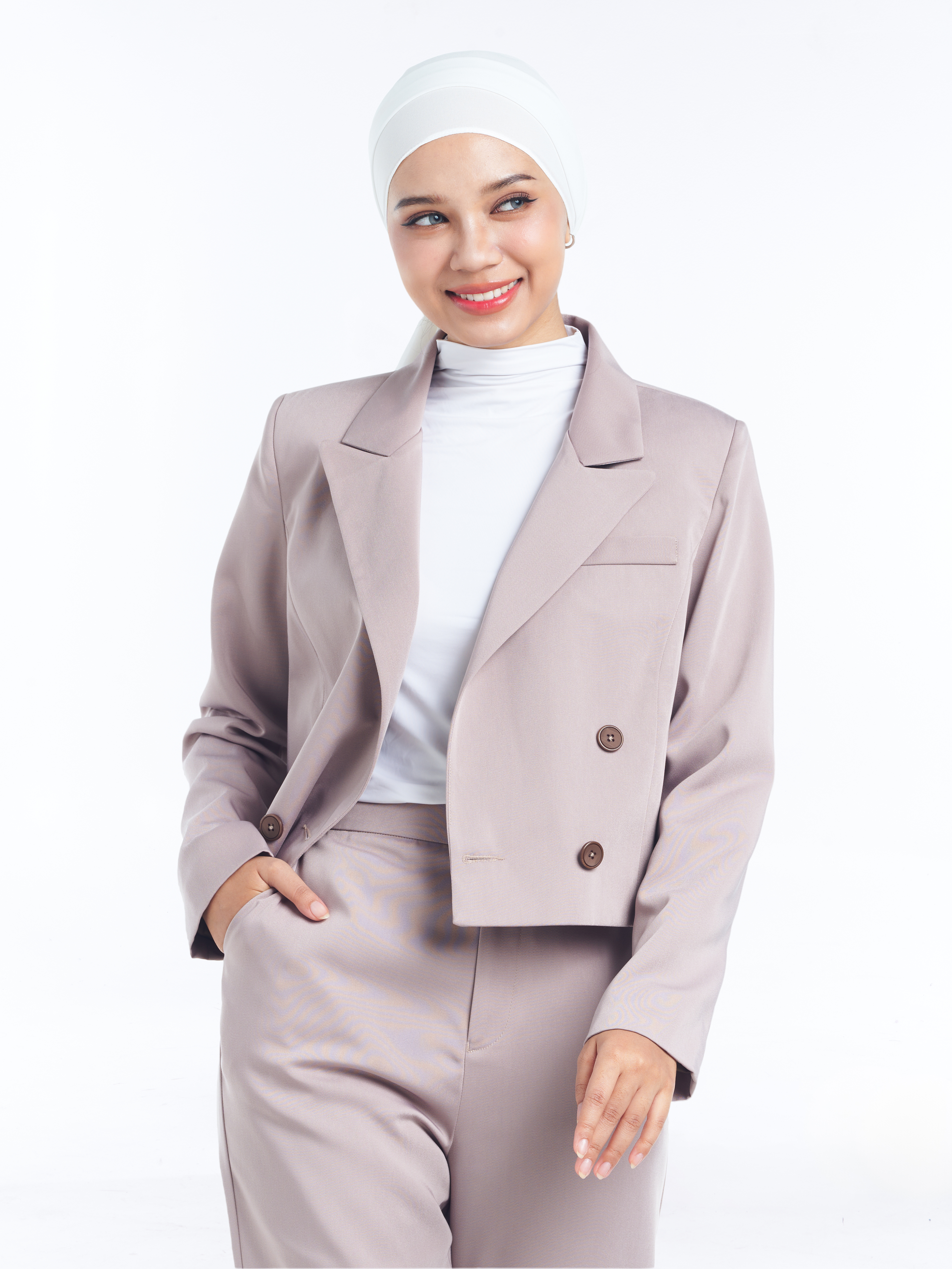 Maya Short Blazer [Tan Brown]