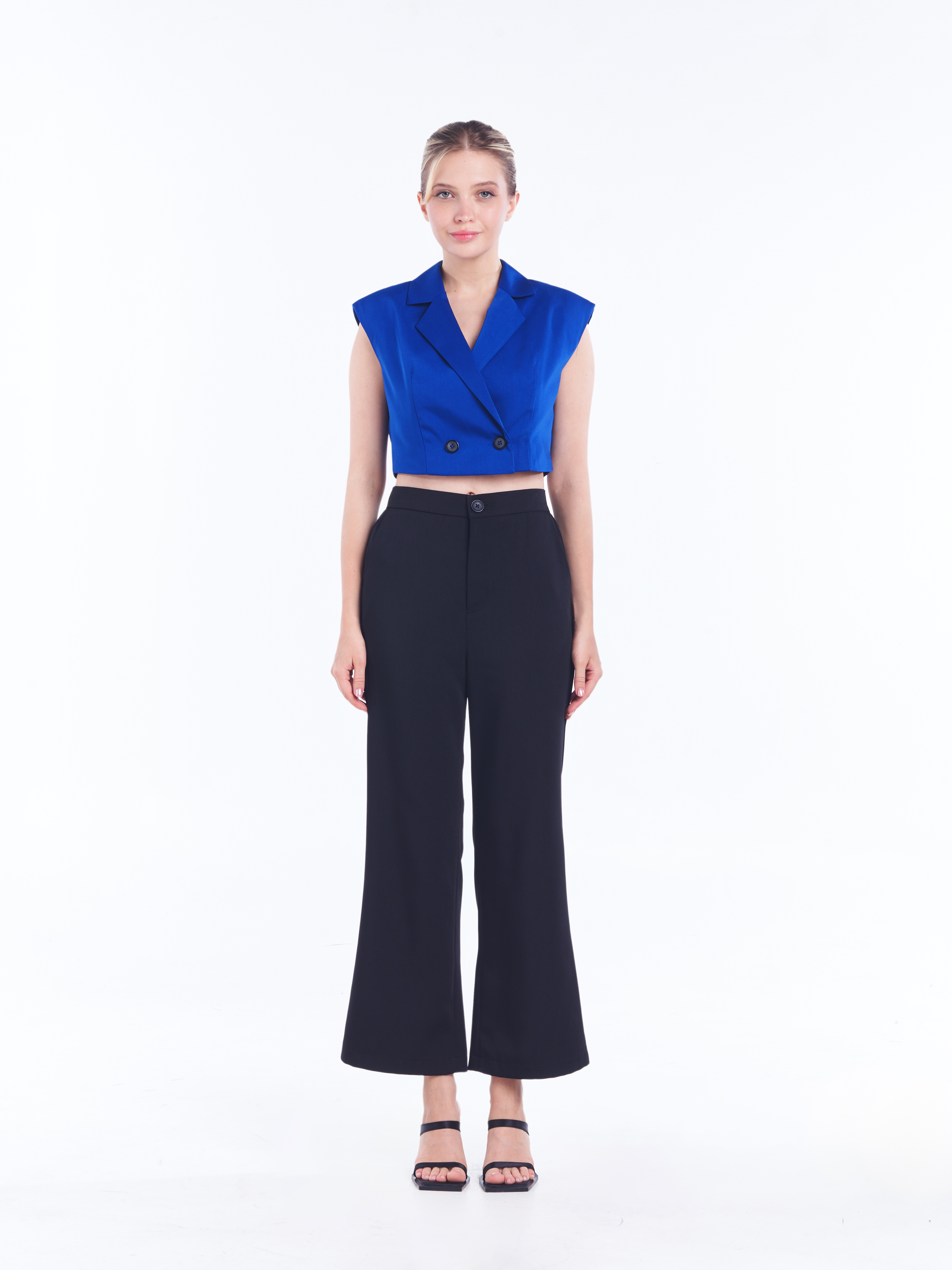 Iverlyn Blazer Top [Cobalt Blue]