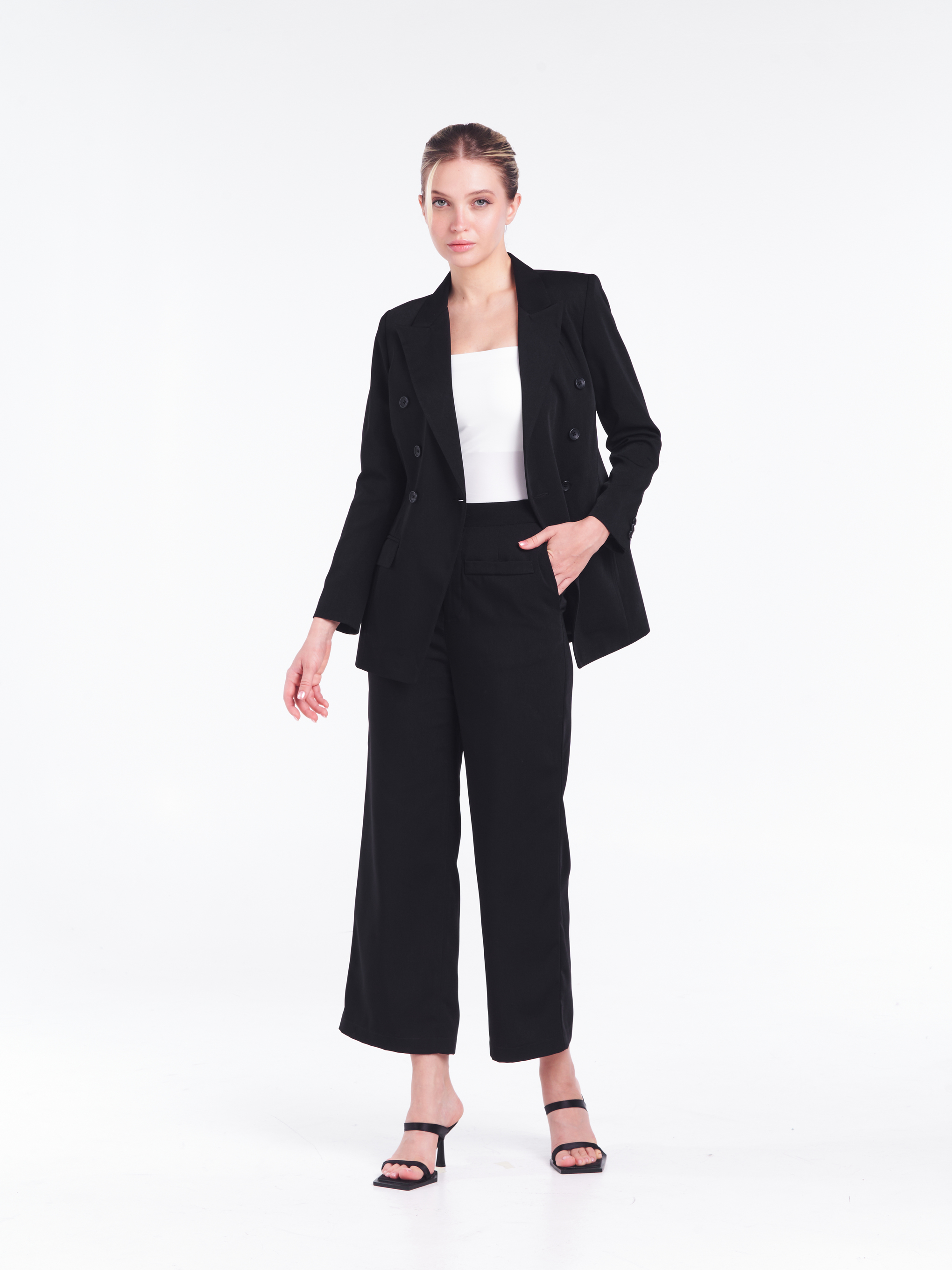 Classique High Waist Pants [Classic Black]