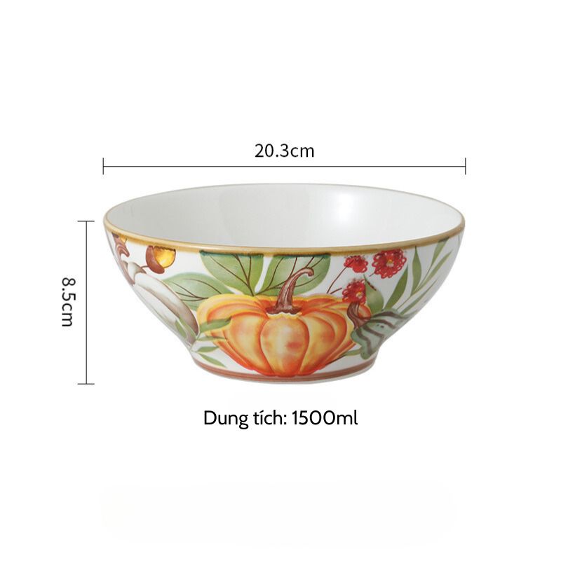 Bát canh bí ngô 20cm (1500ml)