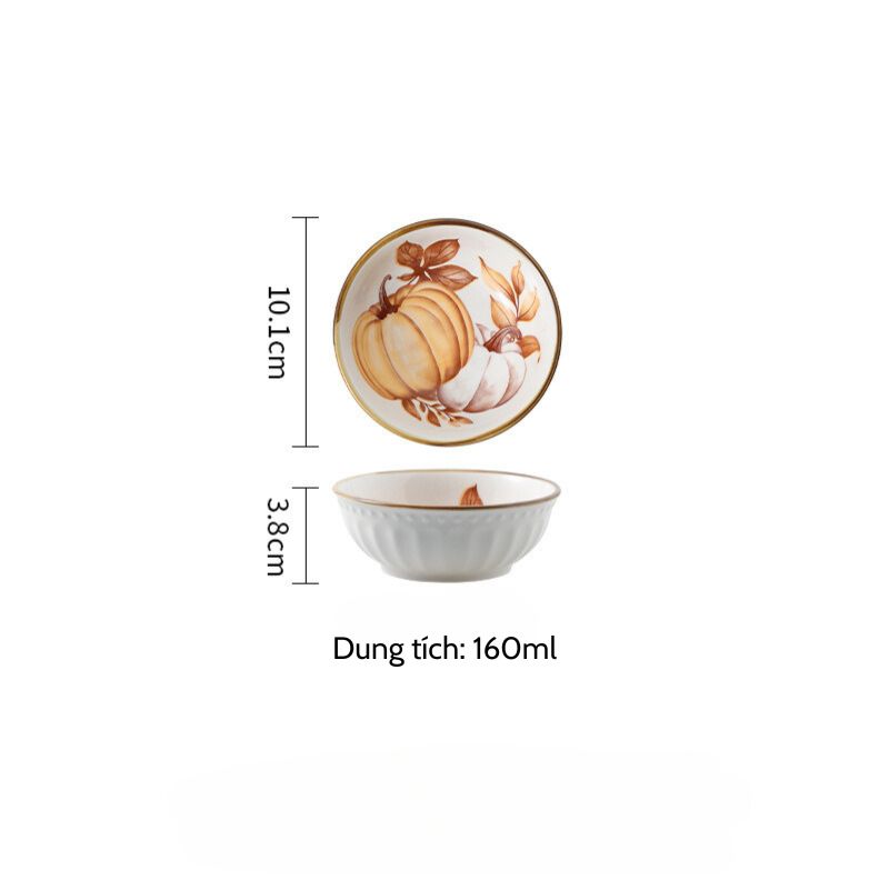 Bát chấm bí ngô