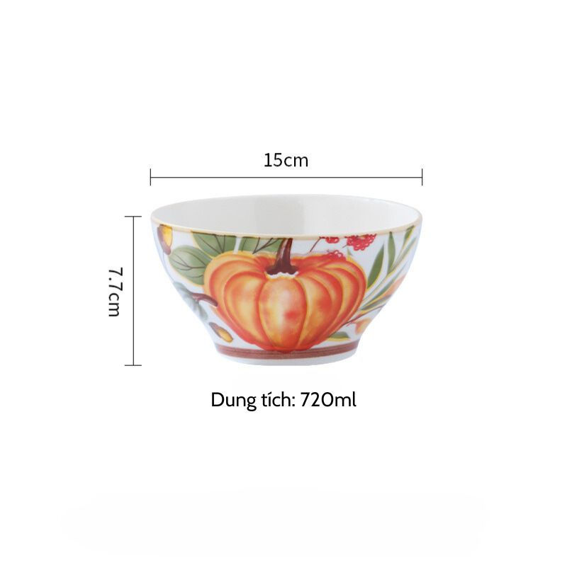 Bát canh bí ngô 15cm (720ml)