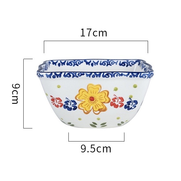 Bát vuông Spring Garden 1200ml