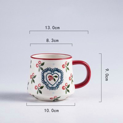 Cốc Cherry dáng diamond 400ml