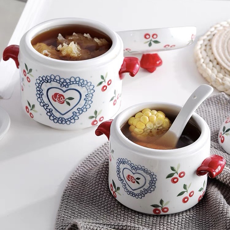 Tô chưng yến cherry