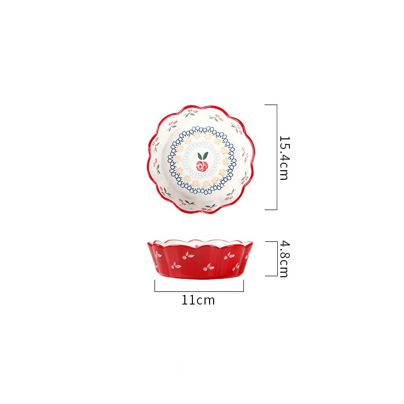 Bát viền cánh hoa Cherry 15cm (60/T)