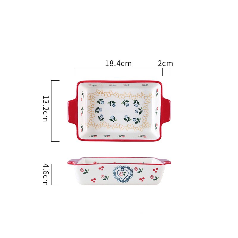 Khay nướng Cherry 2 tai cầm nhỏ 550ml (40/T)