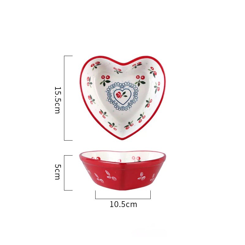 Bát tim cherry size nhỏ 450ml
