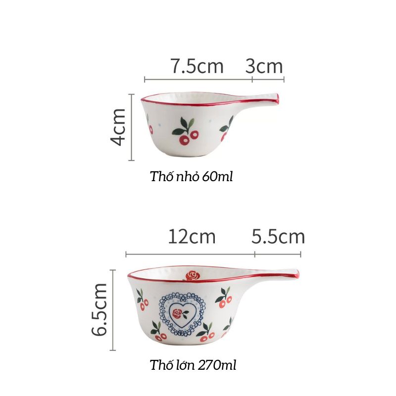 Thố cá Cherry 60ml (48/T)