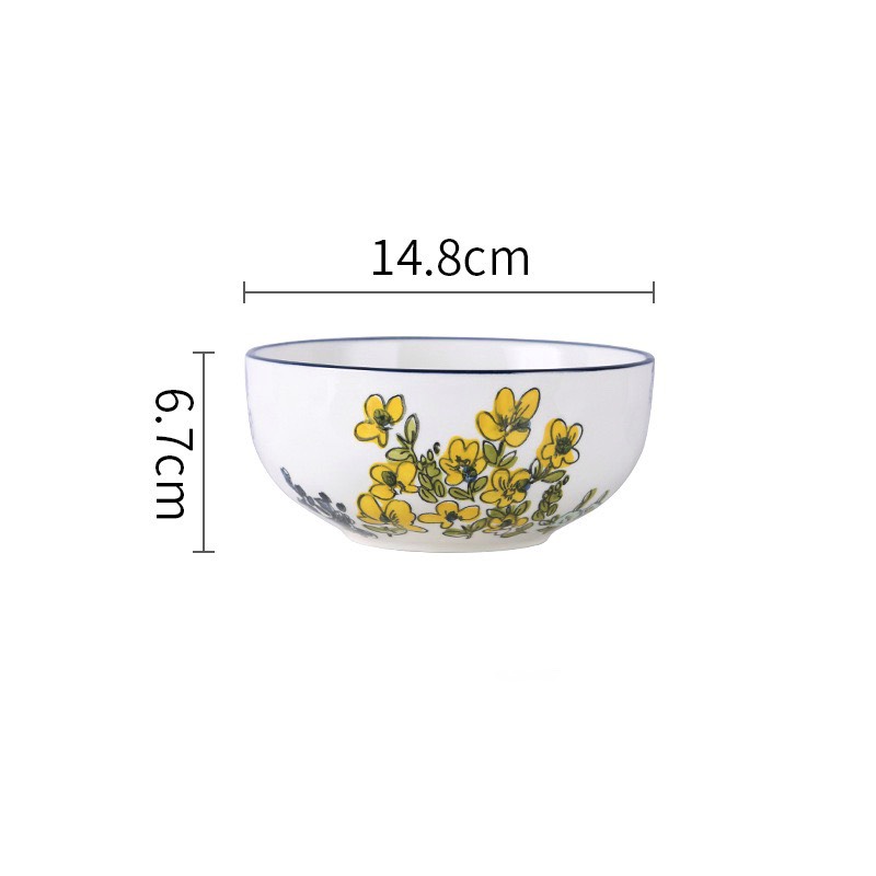Bát canh hoa cải vàng 15x6.7cm (30/T)