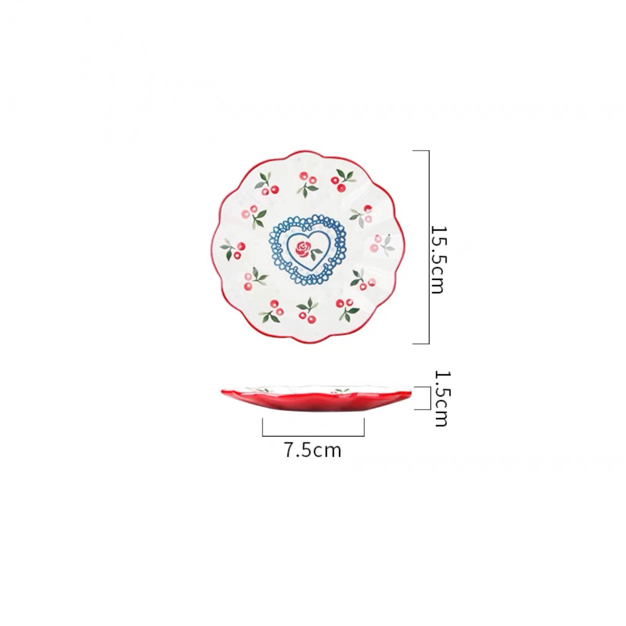 Đĩa sóng hoa Cherry 15cm (52/T)