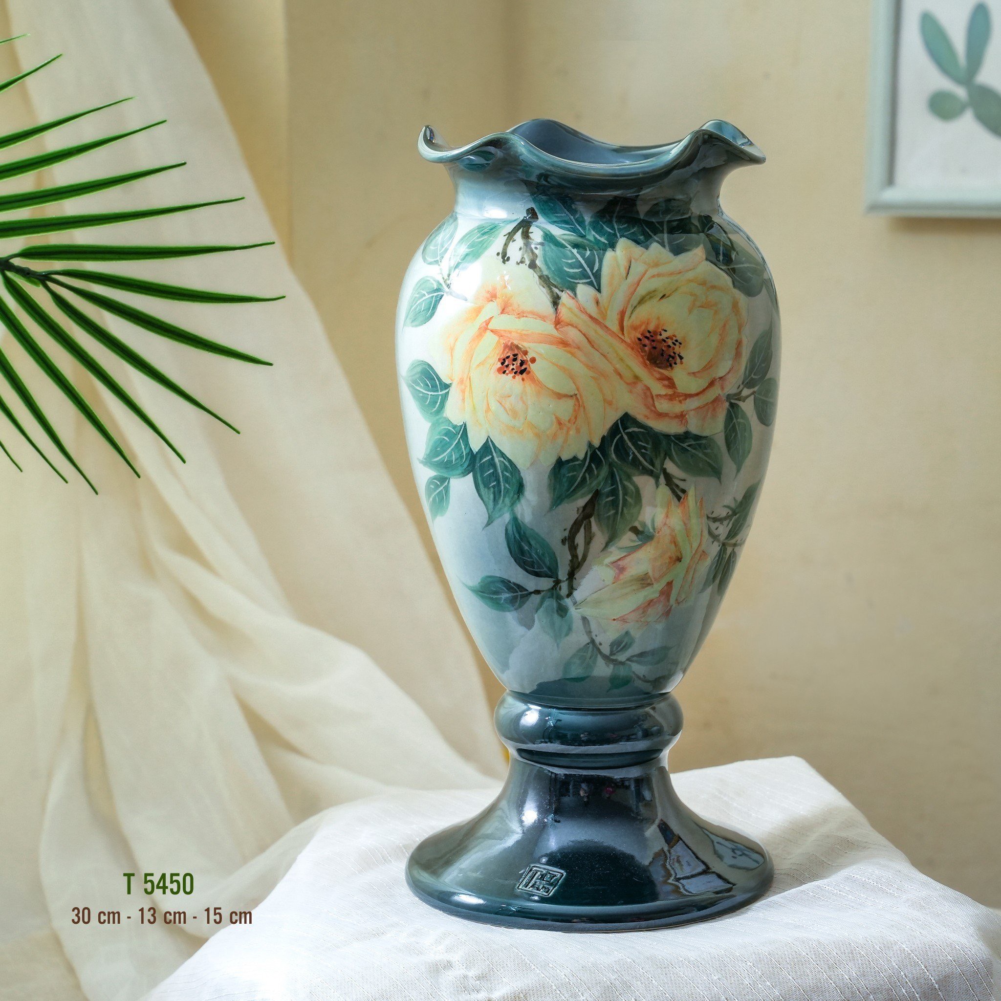 Bình hoa vuốt tay độc bản Từ Tâm T5450 - 30x13x15cm